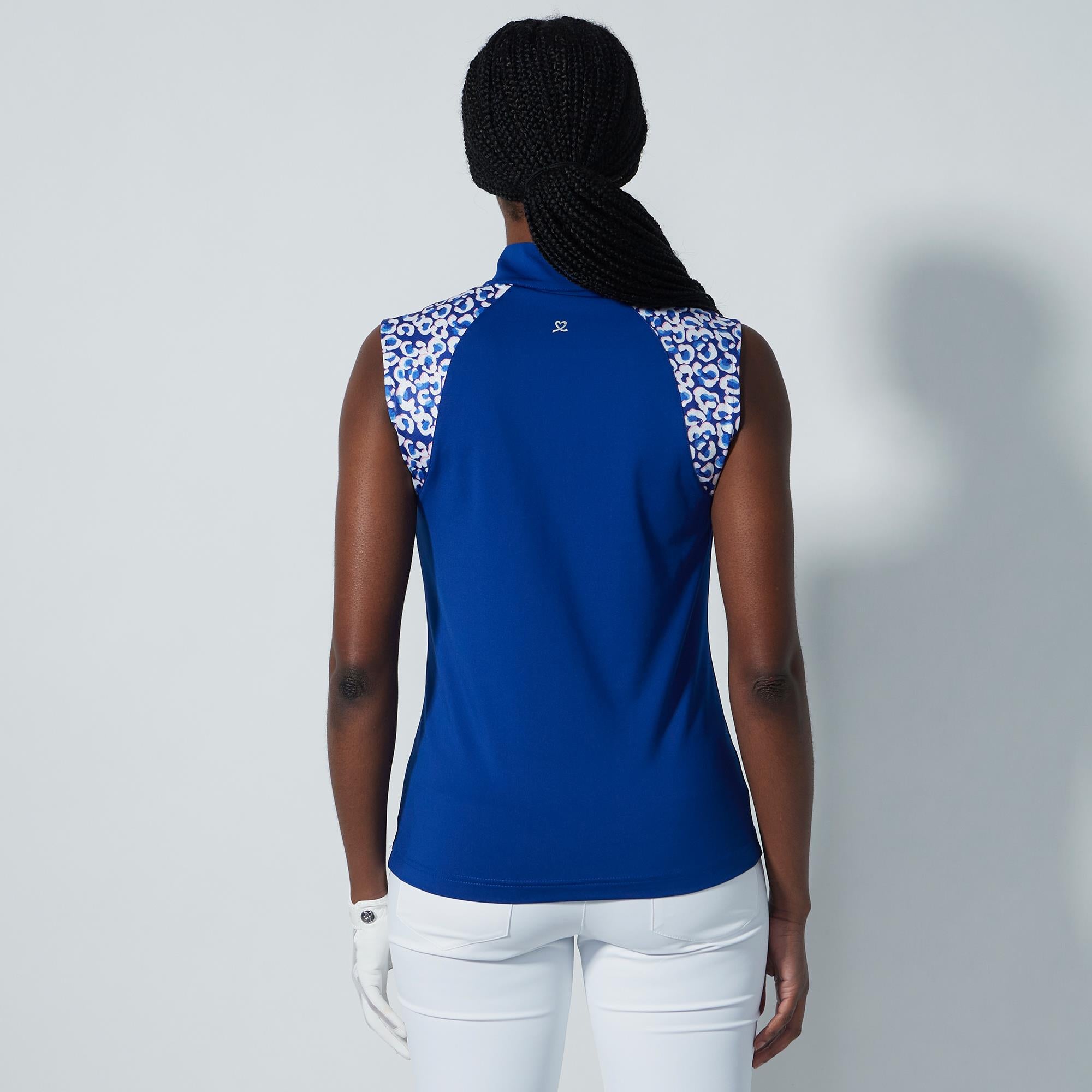Daily Sports Carira Ladies Sleeveless Golf Polo Shirt Power Leo